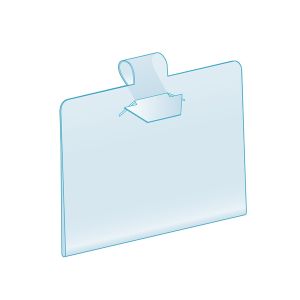 Fence, Single Loop Label Holder 1.25”H x 2”L, Clear
