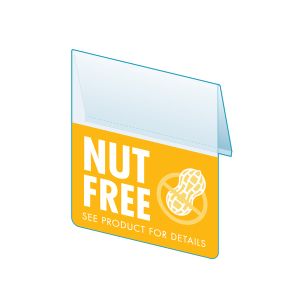Nut Free Shelf Talker, 2.5"W x 1.25"H
