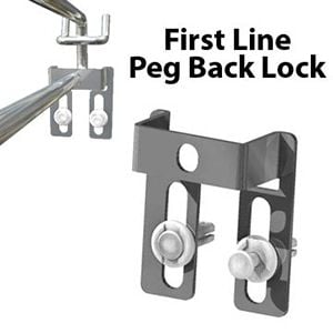 Security Peg Back Lock for Pegboard