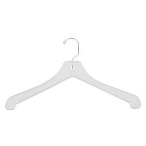 17" White, Heavy weight Outerwear Hangers