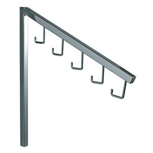 18" Hook Slant Square Arm and Insert, Garment Rack Accessories