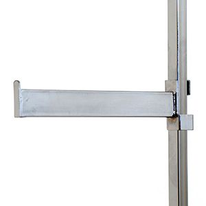 12" Straight Rectangle Arm for Rectangle Upright, Garment Rack Accessories