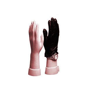 Hand Mens Left Glove Display , Fleshtone 12"