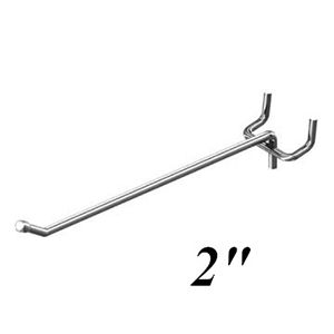 Case of 100 New Retails Raw Steel Finish 10" Length Peg Hook 