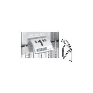 Price Channel Label Holder, for Wire Shelf, 2" x 1-1/4"