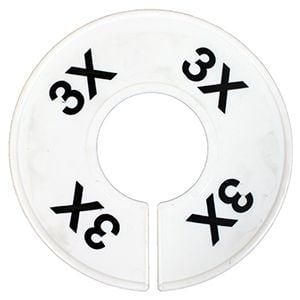 "3X" Round Size Dividers