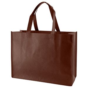 Reusable Shopping Bags, 16" x 6" x 12" x 6", Chocolate