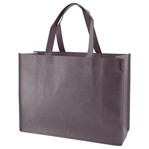 Reusable Shopping Bags, 16" x 6" x 12" x 6", Charcoal