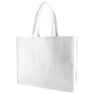 Reusable Shopping Bags, 20" x 6" x 16" x 6", White