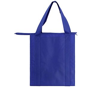 Set of 2 Royal Blue Reusable Shopping Tote Bags 13X12X8 New 