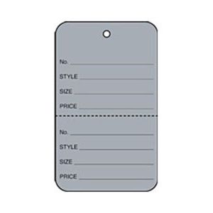 1 3/4" Gray, UnStrung Apparel Colored Tags