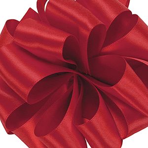 Red, Double Faced Satin Ribbon