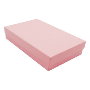 Pink Kraft Jewelry Boxes, 5-7/16" x 3-1/2" x 1"