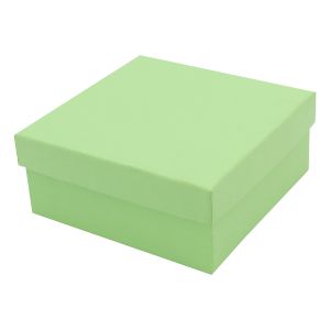 Light Green Kraft Jewelry Boxes, 3-1/2" x 3-1/2" x 1-1/2"