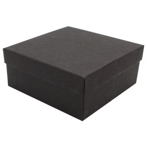 Black Kraft Jewelry Boxes, 3-1/2" x 3-1/2" x 1-1/2"