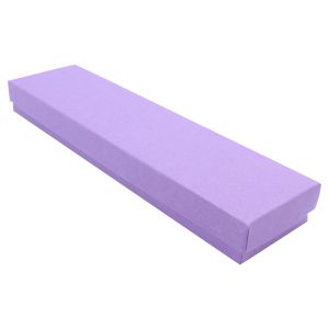 Purple Kraft Jewelry Boxes, 8" x 2" x 7/8"