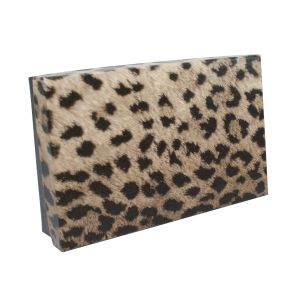 Leopard Patterned Jewelry Boxes, 6" x 3" x 1"