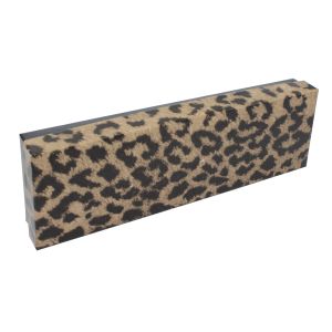 Leopard Patterned Jewelry Boxes, 8" x 2" x 1"