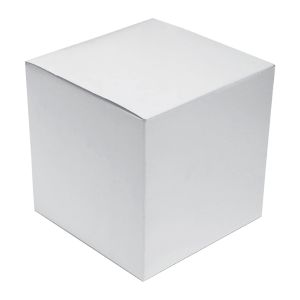 White Folding Gift Boxes, 7" x 7" x 7"
