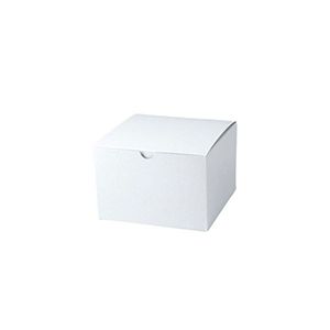 White Folding Gift Boxes, 6" x 6" x 4"