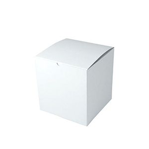 White Folding Gift Boxes, 8" x 8" x 8.5"