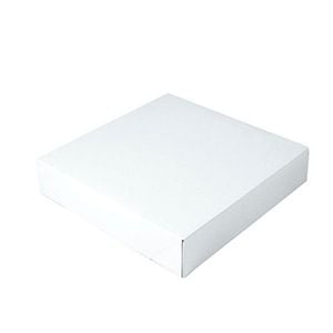 White Folding Gift Boxes, 12" x 12" x 2.5"