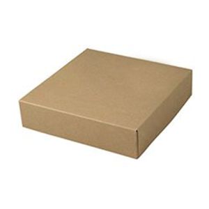 Kraft Folding Gift Boxes, 14" x 14" x 2"