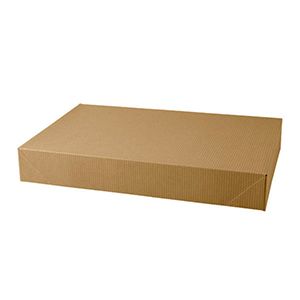 Kraft Folding Gift Boxes, 17" x 8.5" x 8.5"