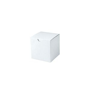 White Folding Gift Boxes, 3" x 3" x 3"