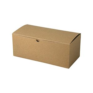 Kraft Folding Gift Boxes, 10" x 5" x 4"