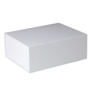 Gift Box Magnet Closure White Gloss, 10.5" x 4" x 5.25"