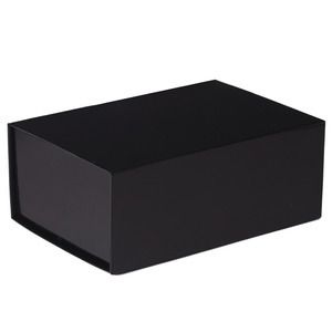 Gift Box Magnet Closure Black Gloss, 9" x 2.75" x 6.25"