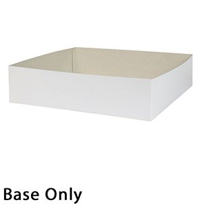 12" x 12" x 3", White Base, Hi Wall 2 Piece Gift Box