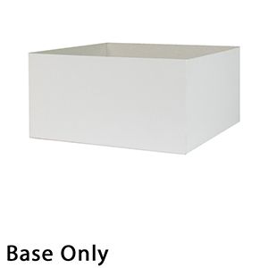 12" x 12" x 6", White Base, Hi Wall 2 Piece Gift Box
