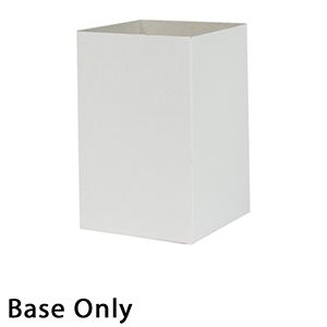 4" x 4" x 6", White Base, Hi Wall 2 Piece Gift Box