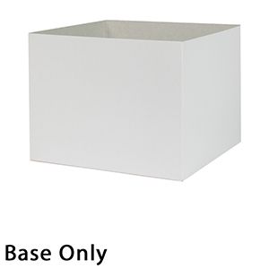 8" x 8" x 6", White Base, Hi Wall 2 Piece Gift Box