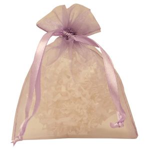 Flat Organza Bags, Lavender, 4" x 5"
