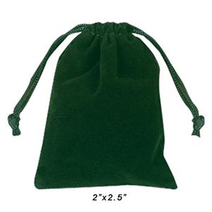 Velvet Bags, Hunter Green, 2" x 2"