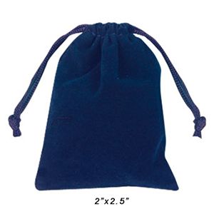 Velvet Bags, Royal Blue, 2" x 2"
