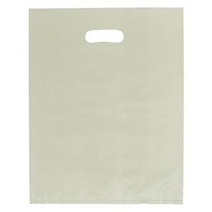 Ivory, Frosted Merchandise Bags, 12" x 15"