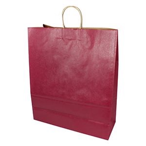 Cabernet, Large Recycled Paper Shopping Bags, 16" x 6" x 19" (Queen)