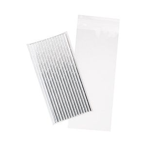 Clear Flat Polypropylene Bags with Lip n Tape Closure, 4-1/8" x 9-1/2"