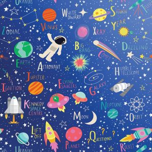 Outer Space, Kids Gift Wrap