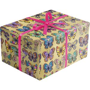 Bulk Gift Wrap, Flutter Gold