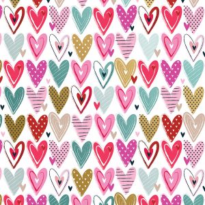 Pretty Hearts, Valentine & Love Gift Wrap