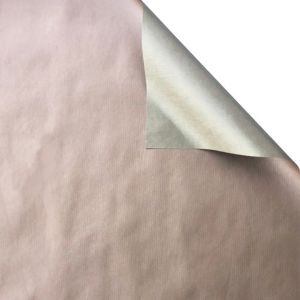 Champagne & Rose Gold Kraft, Double Sided Gift Wrap