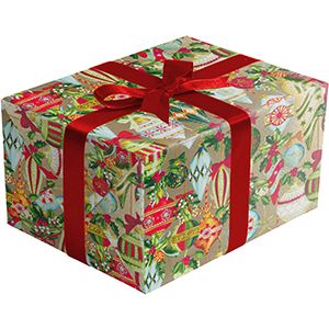 Ornamental Beauty, Christmas Ornament Gift Wrap