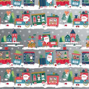 Christmas Train, Christmas Patterns Gift Wrap