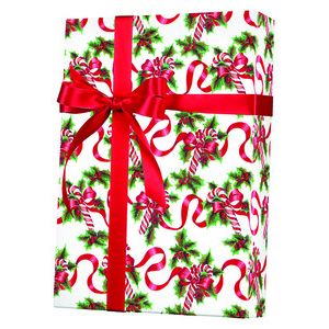 Red Ribbons & Canes, Candy Gift Wrap