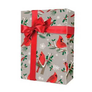 Christmas Cardinals, Holiday Animal Gift Wrap